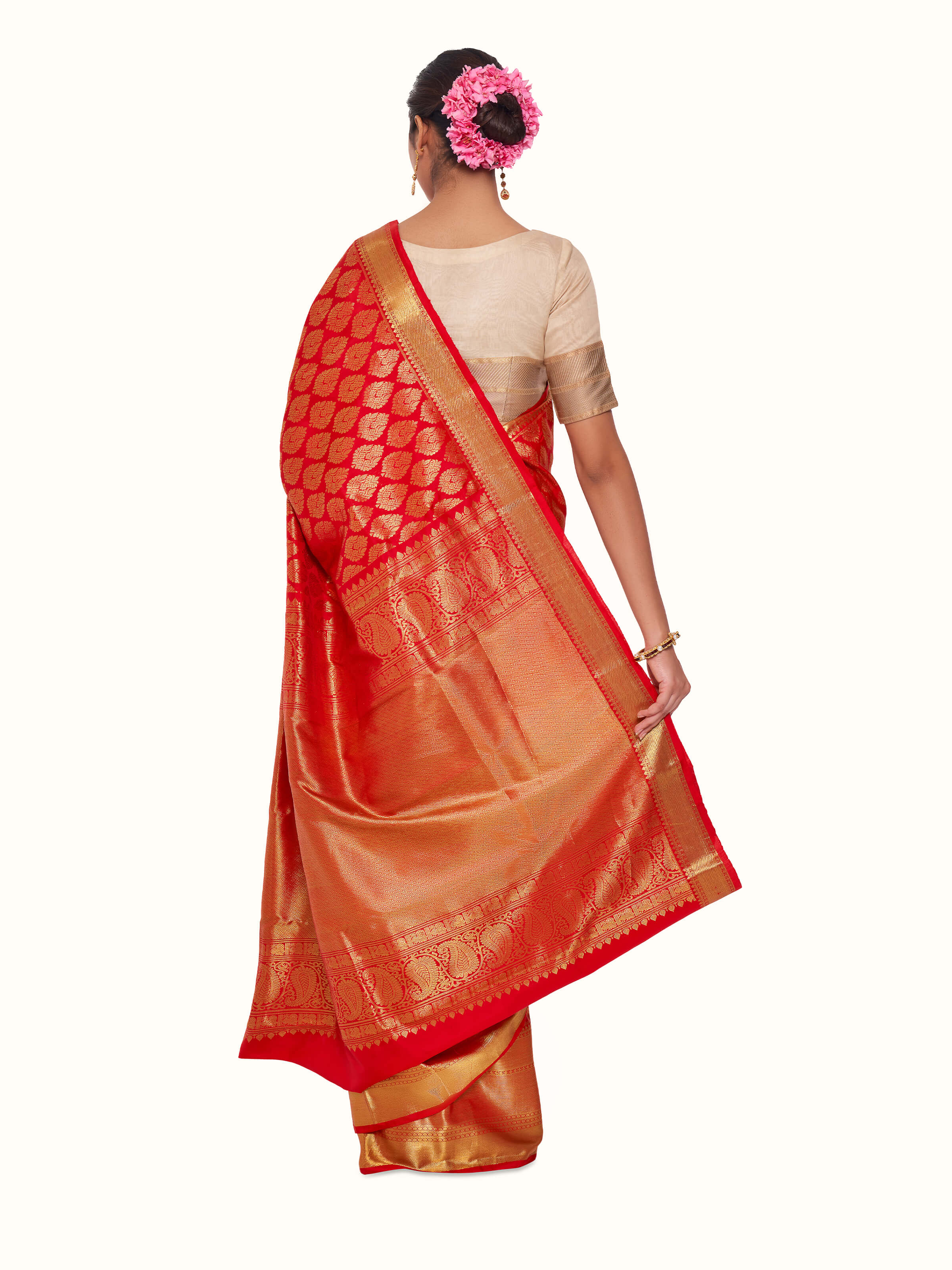 Red Silk Dharmavaram Saree
