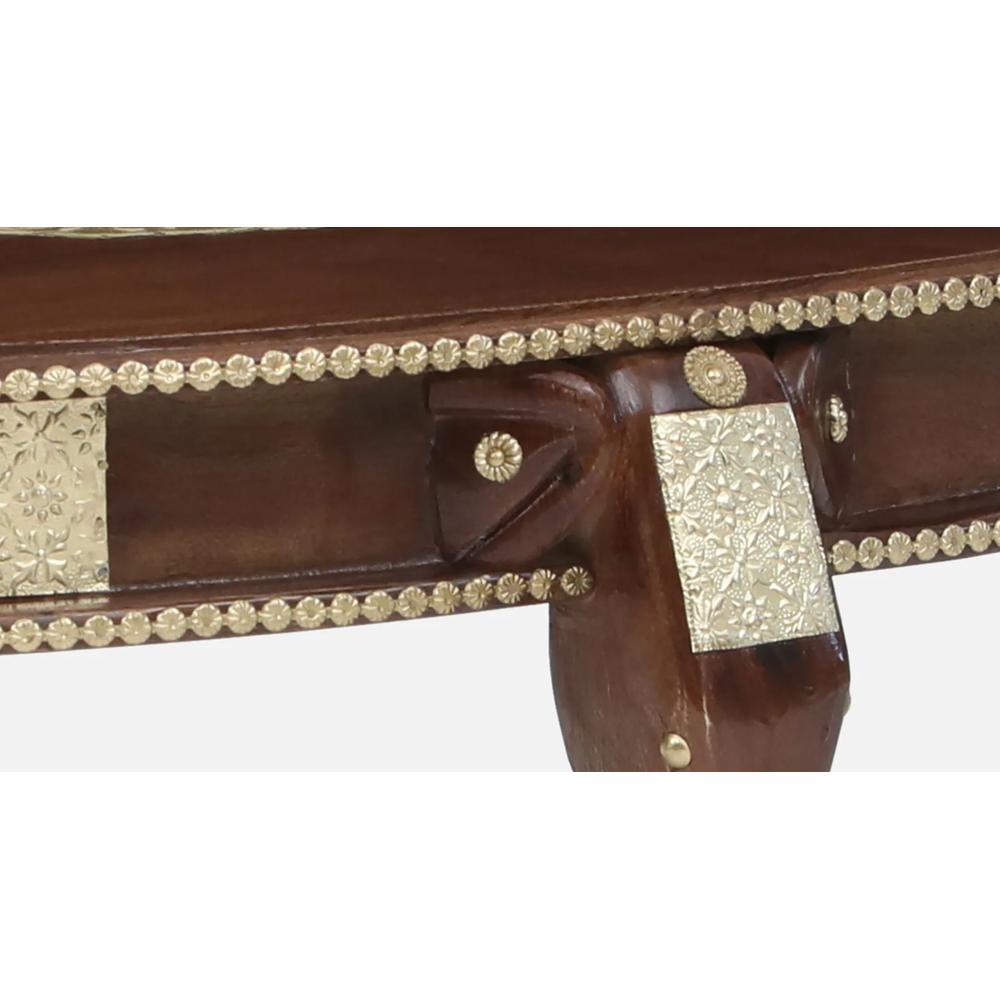 Soundarya Solid Wood Coffee Table In Walnut Finish