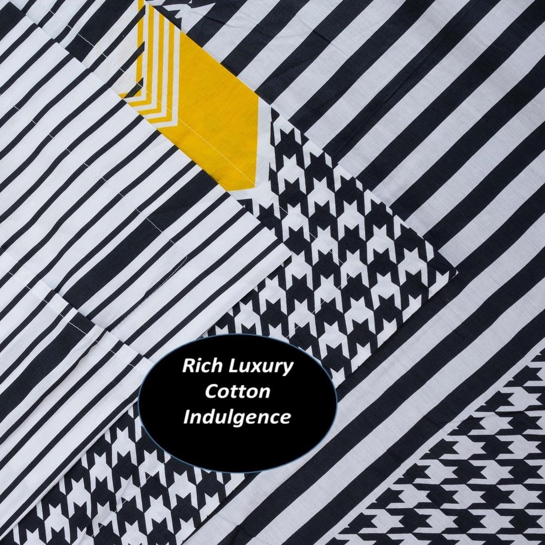 High Quality Cotton Double bed Fitted Bedsheets 275cmsx 235 cms ( Pillows 46 x 49 cms)