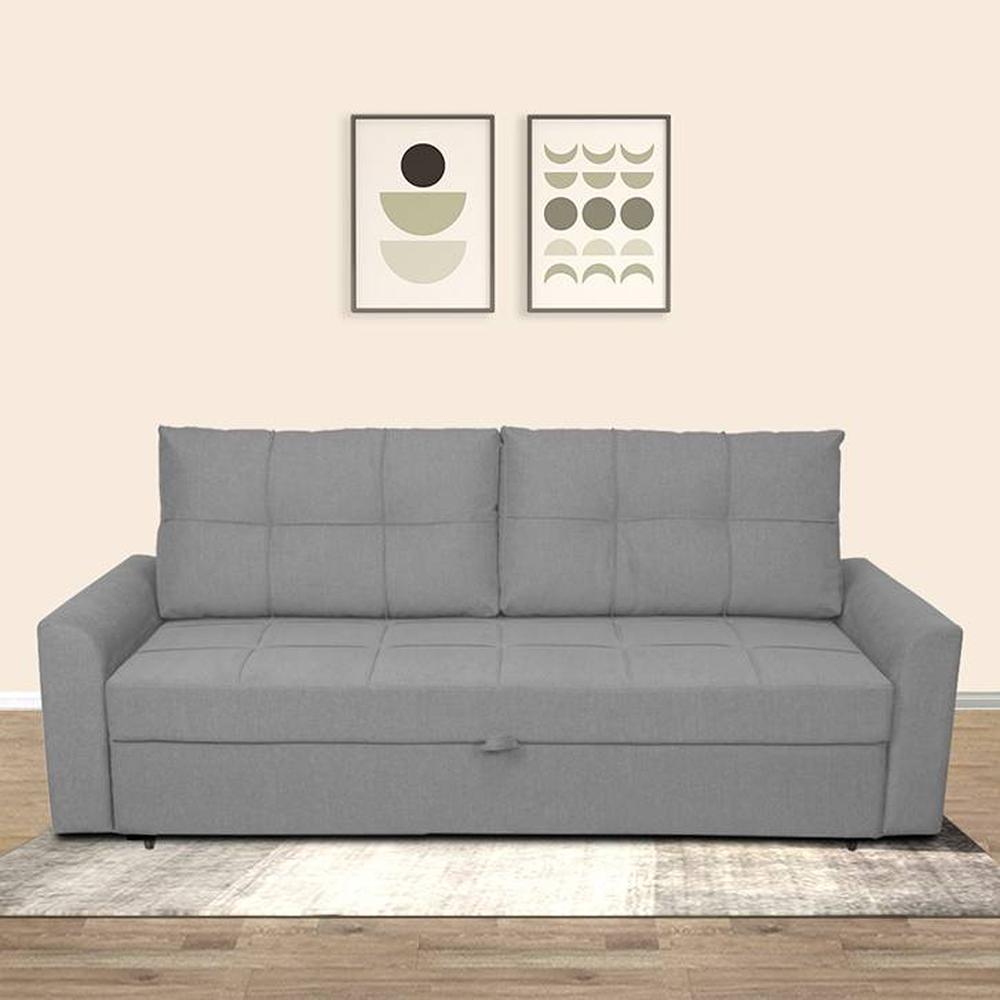 Barato 3 Seater Pull Out Sofa cum Bed  in Grey Colour