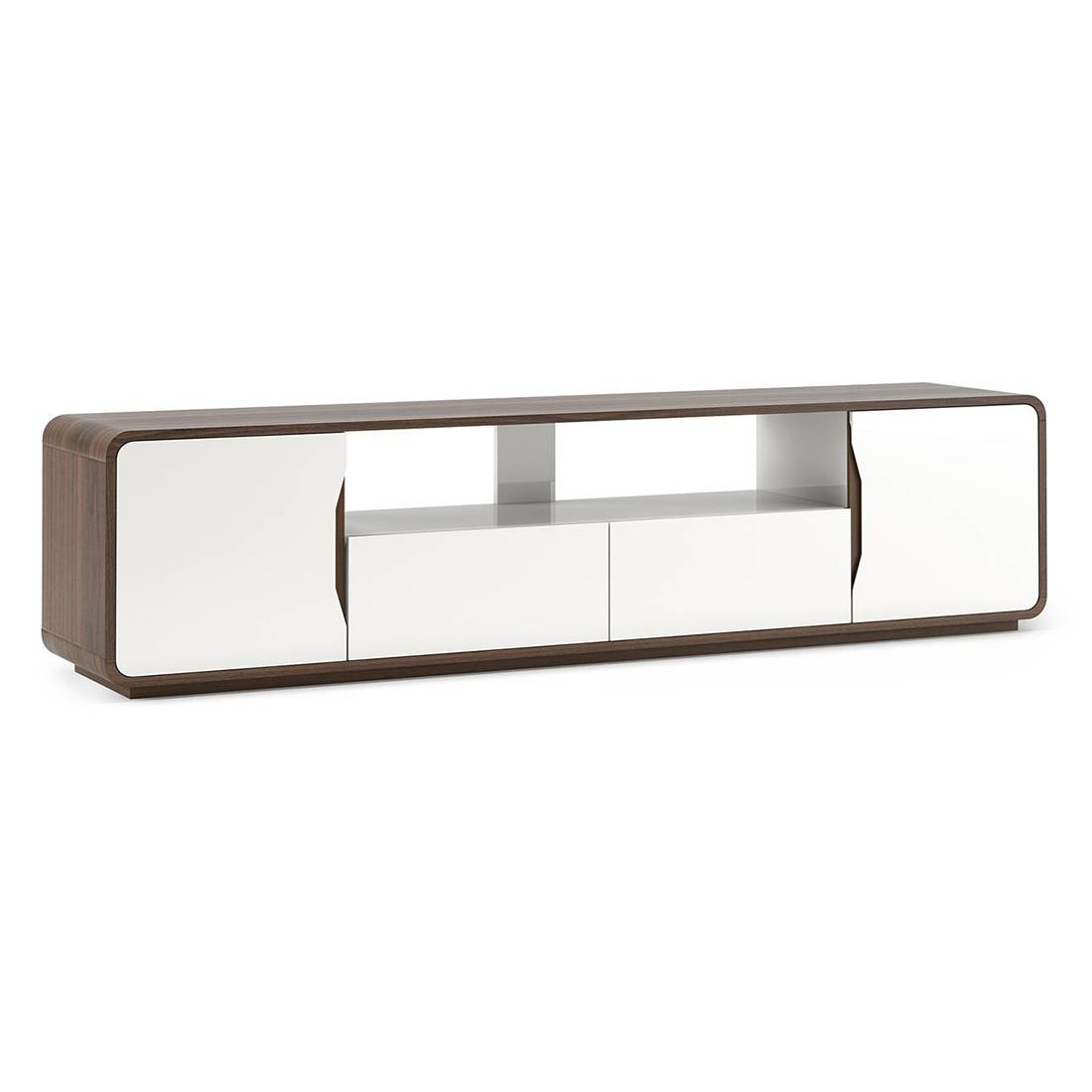 Baltoro XL Engineered Wood Free Standing TV Unit in White Finish