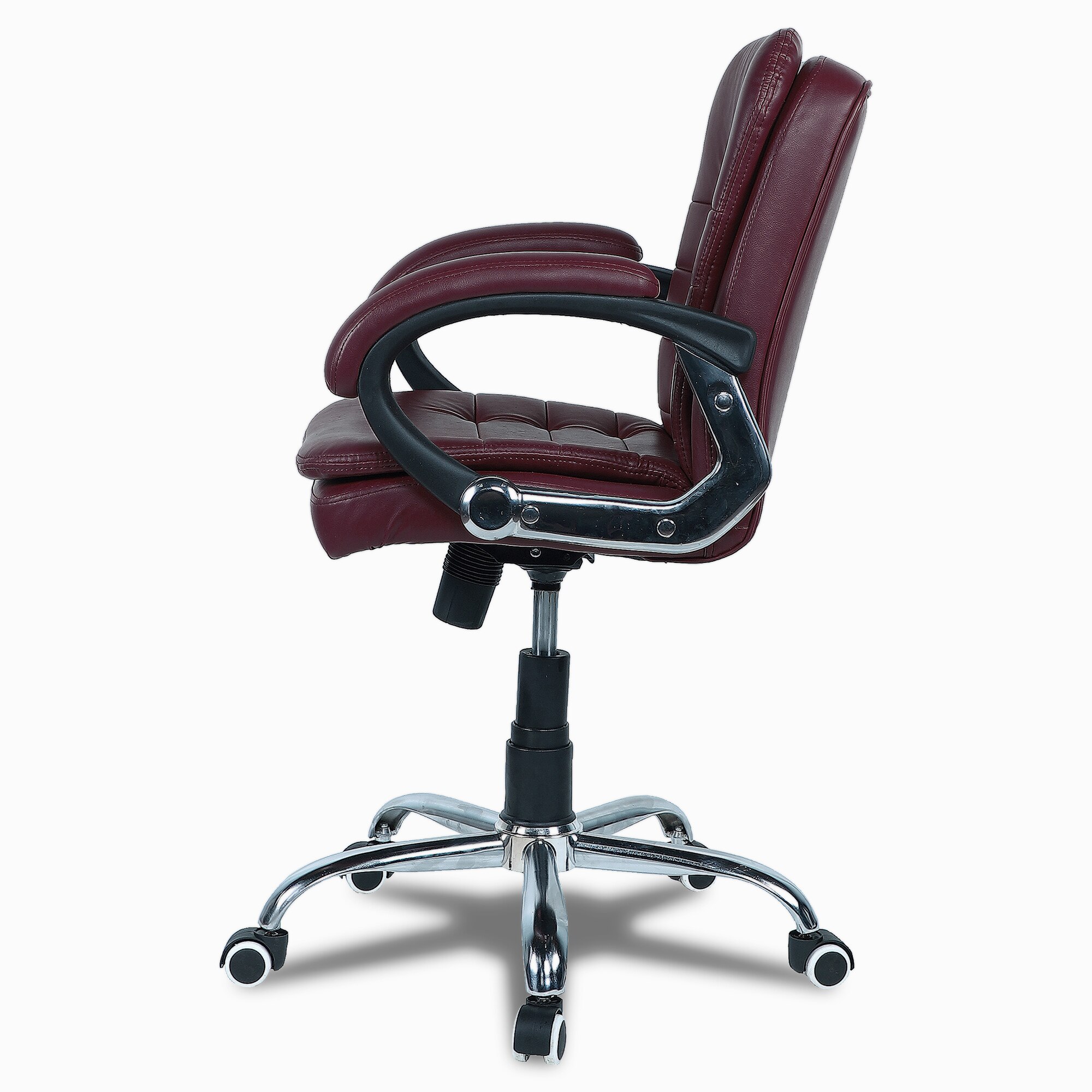 Veaoilaa Mid Back Executive Chair in Maroon Colour