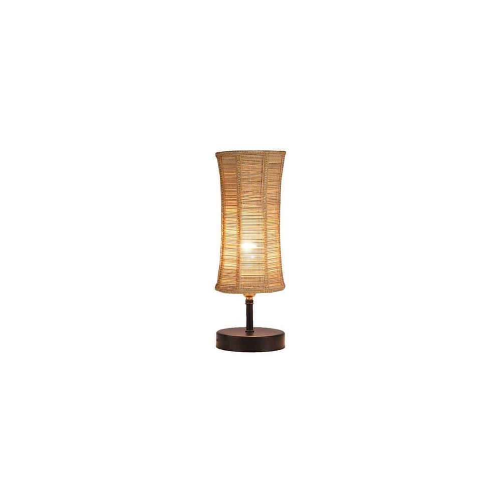 Arya Iron Table lamp with Bamboo Shade