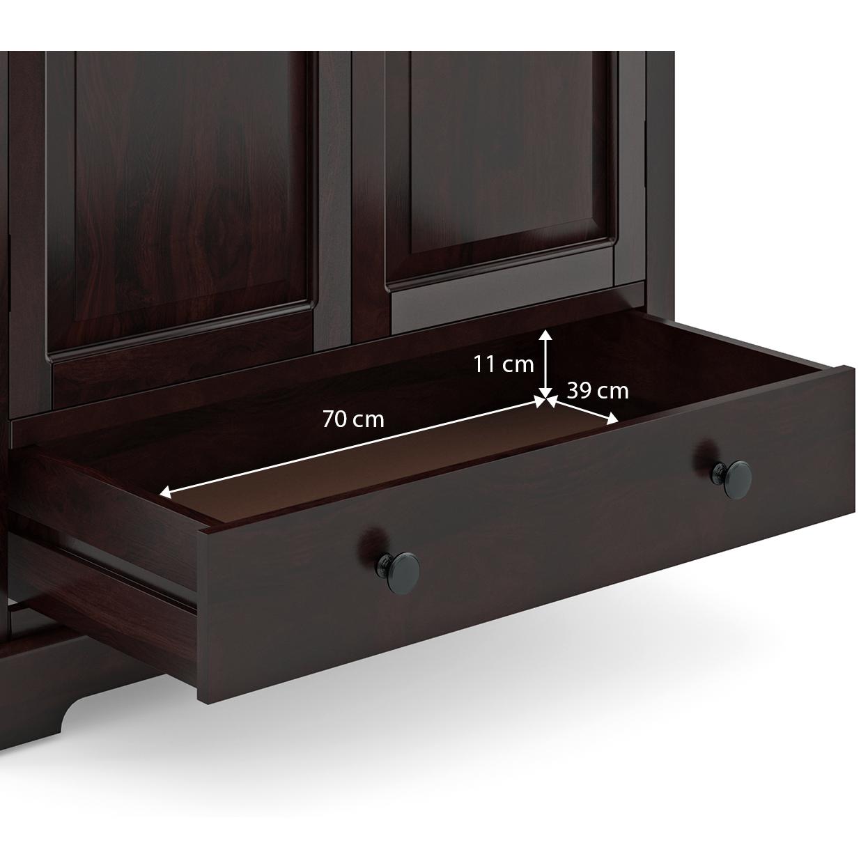 Alexandra Wadrobe in Mahogany Finish