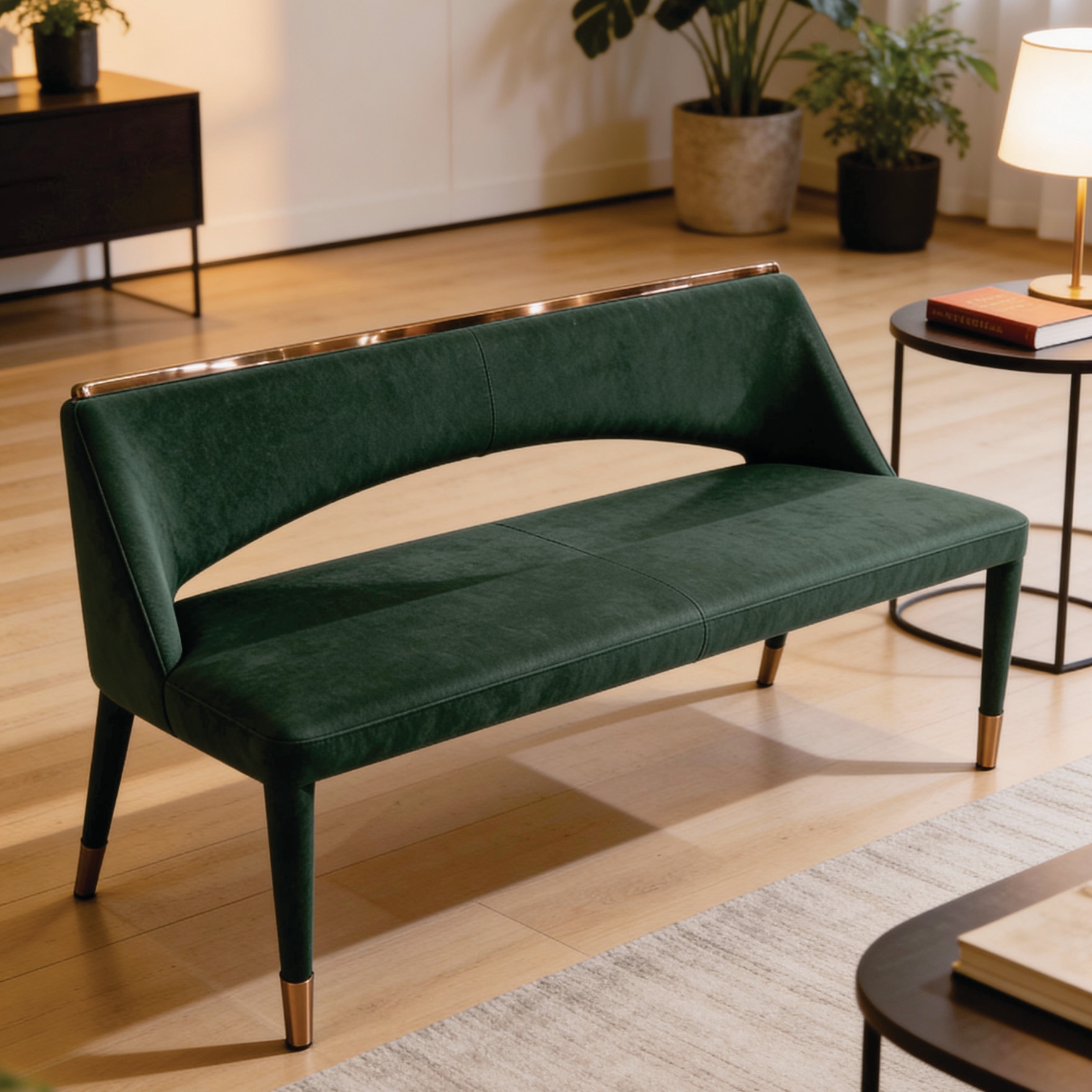 The Avenue Settee in Green Colour