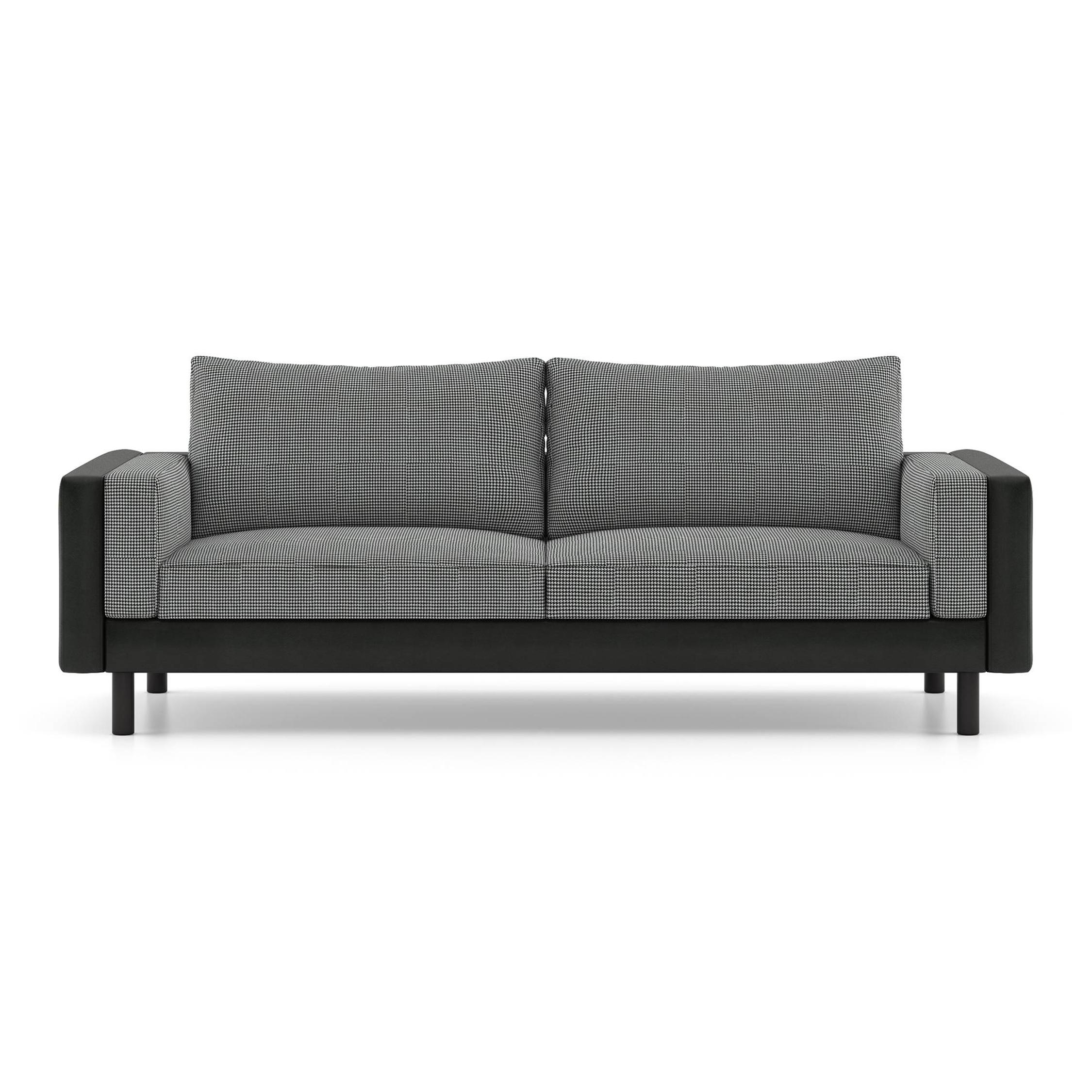 Nolan 3 Seater Fabric Sofa (Puppy Tooth)