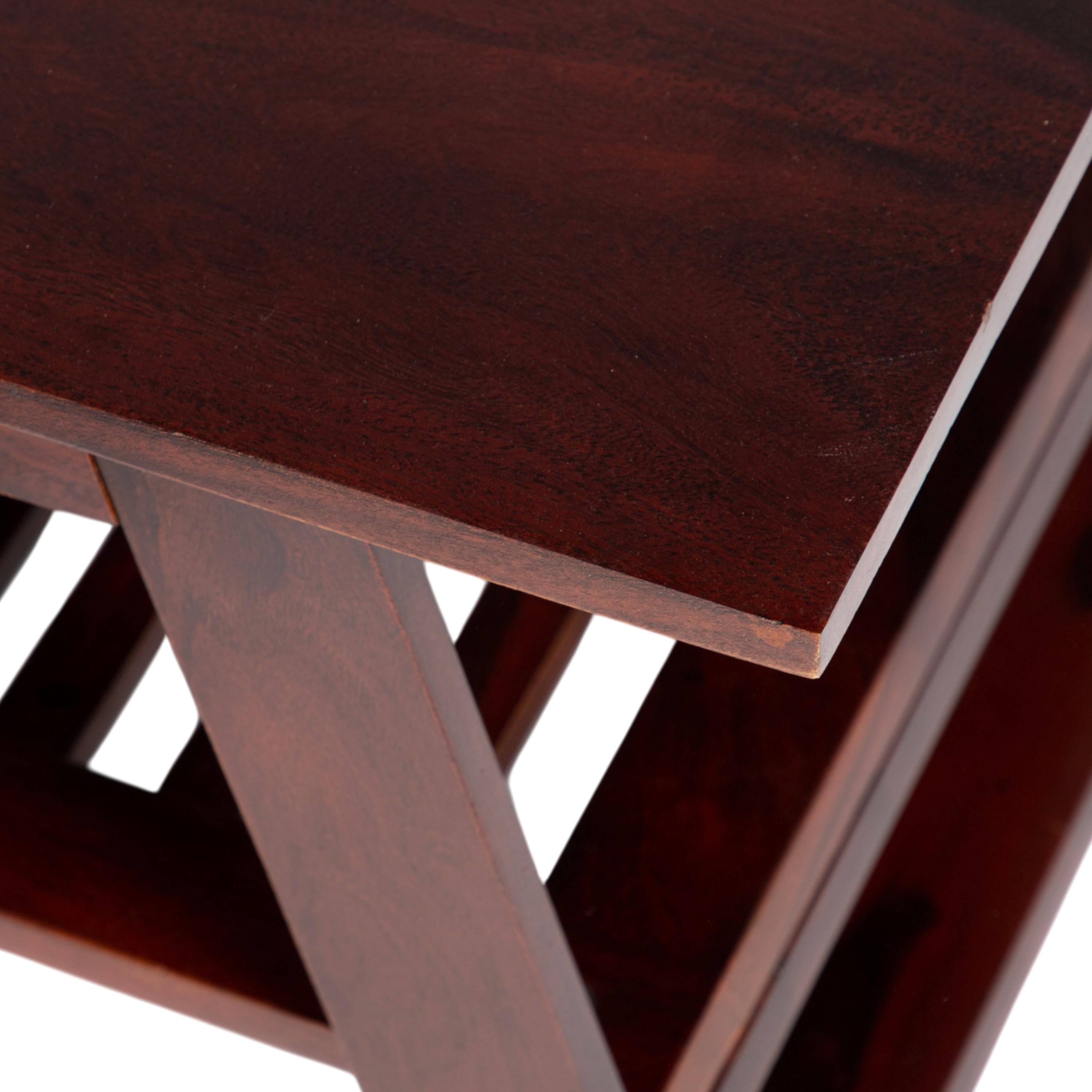 Alison Sheesham Wood Coffee Table In Walnut Finish