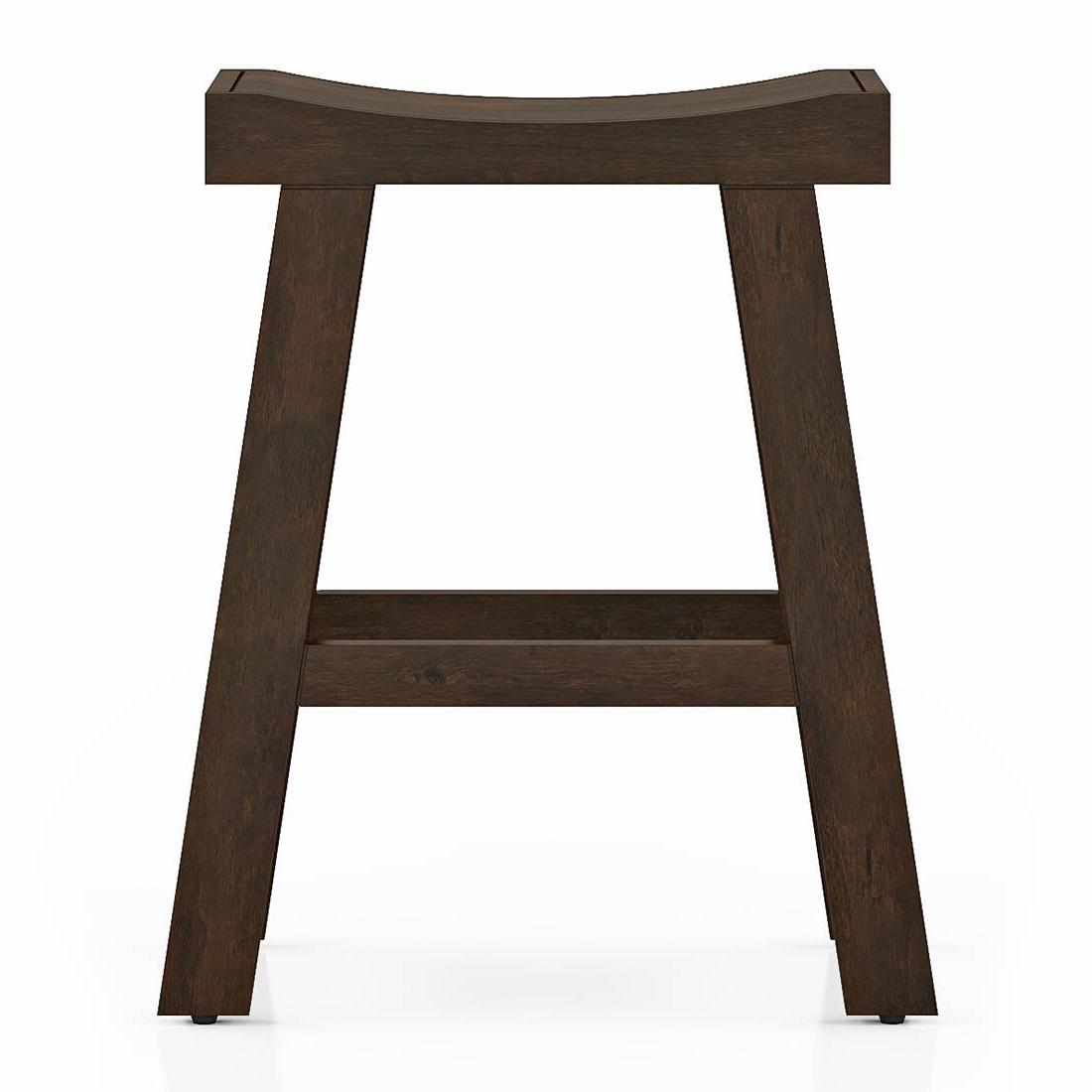 Tillman Solid Wood Bar Stool in Mango Walnut Finish