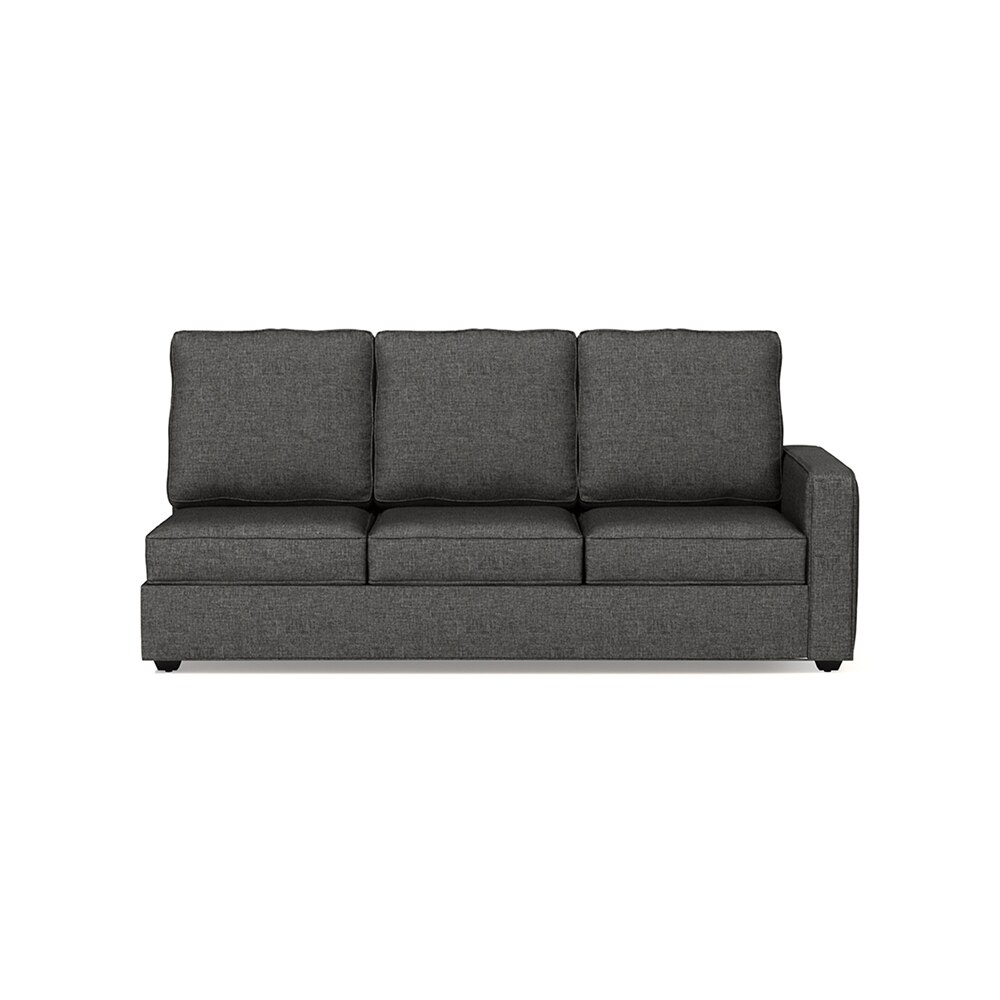Apollo Sofa (Colour : Steel, Cushion : Hard, Back Type : High Back, Seating Capacity : Left Aligned 3 Seater + Left Aligned Chaise)