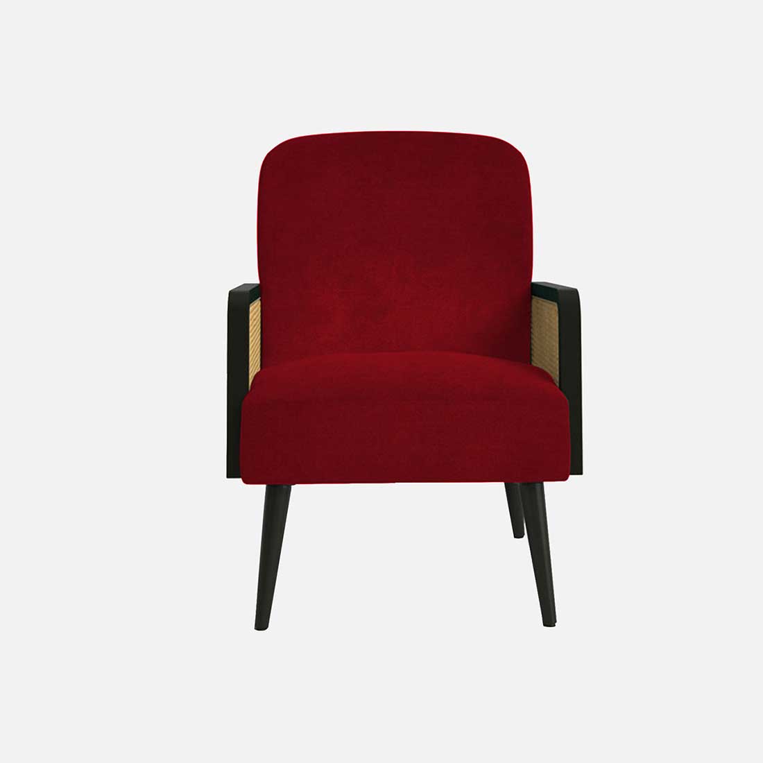 Haden Ratan Accent Chair in Maroon Colour