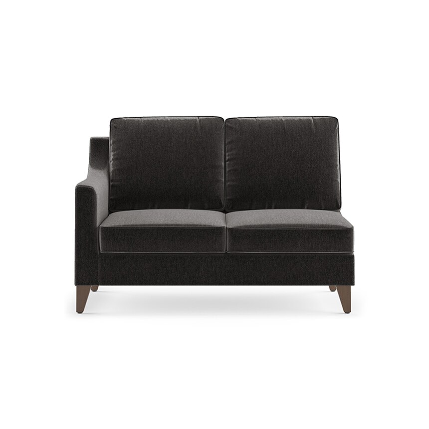 Abbey Sectional Sofa (Colour : Pebble Grey, Cushion : Soft, Seater : Right Aligned 2 Seater + Right Aligned Chaise)