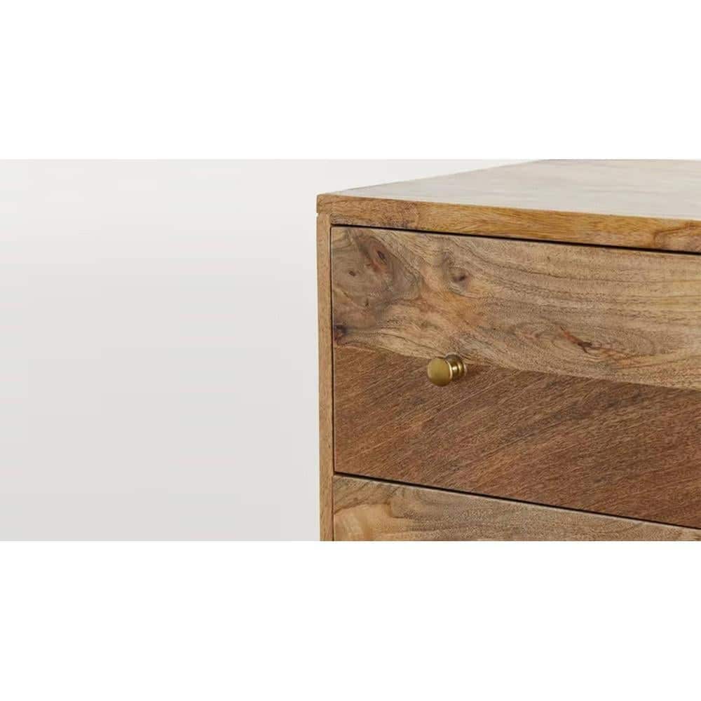 Philip Mango Wood Chest Of Drawers In Natural Finish