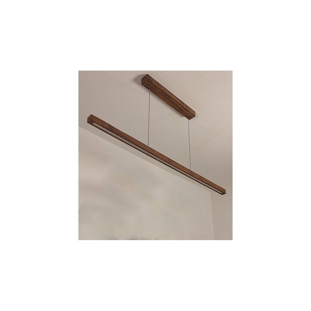 Brigitte 36 Brown Solid Wood Single Hanging Light