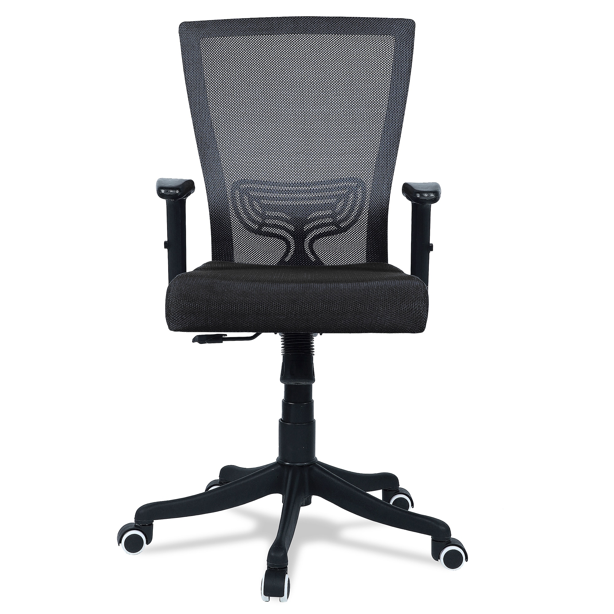 Ebeaony Mid Back Ergonomic Chair in Black Colour