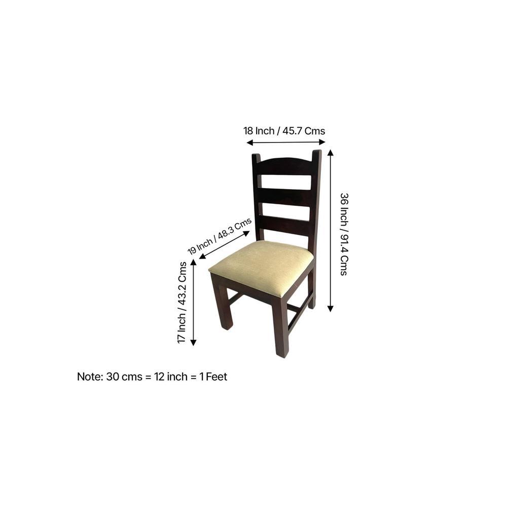 Oakmont Sheesham Wood Accent 4 Seater Dining Table Set