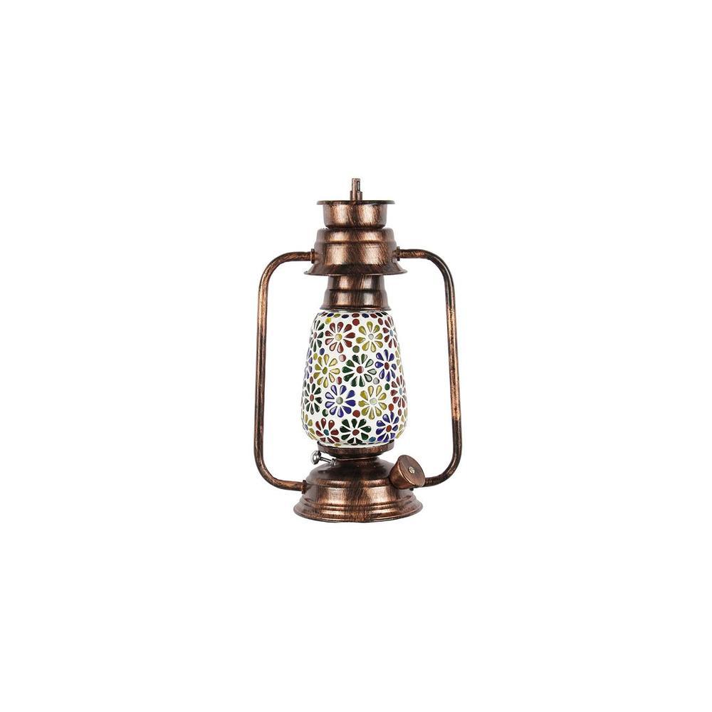 Hazel Multicolor Metal Wall Mounted Lantern Lamp