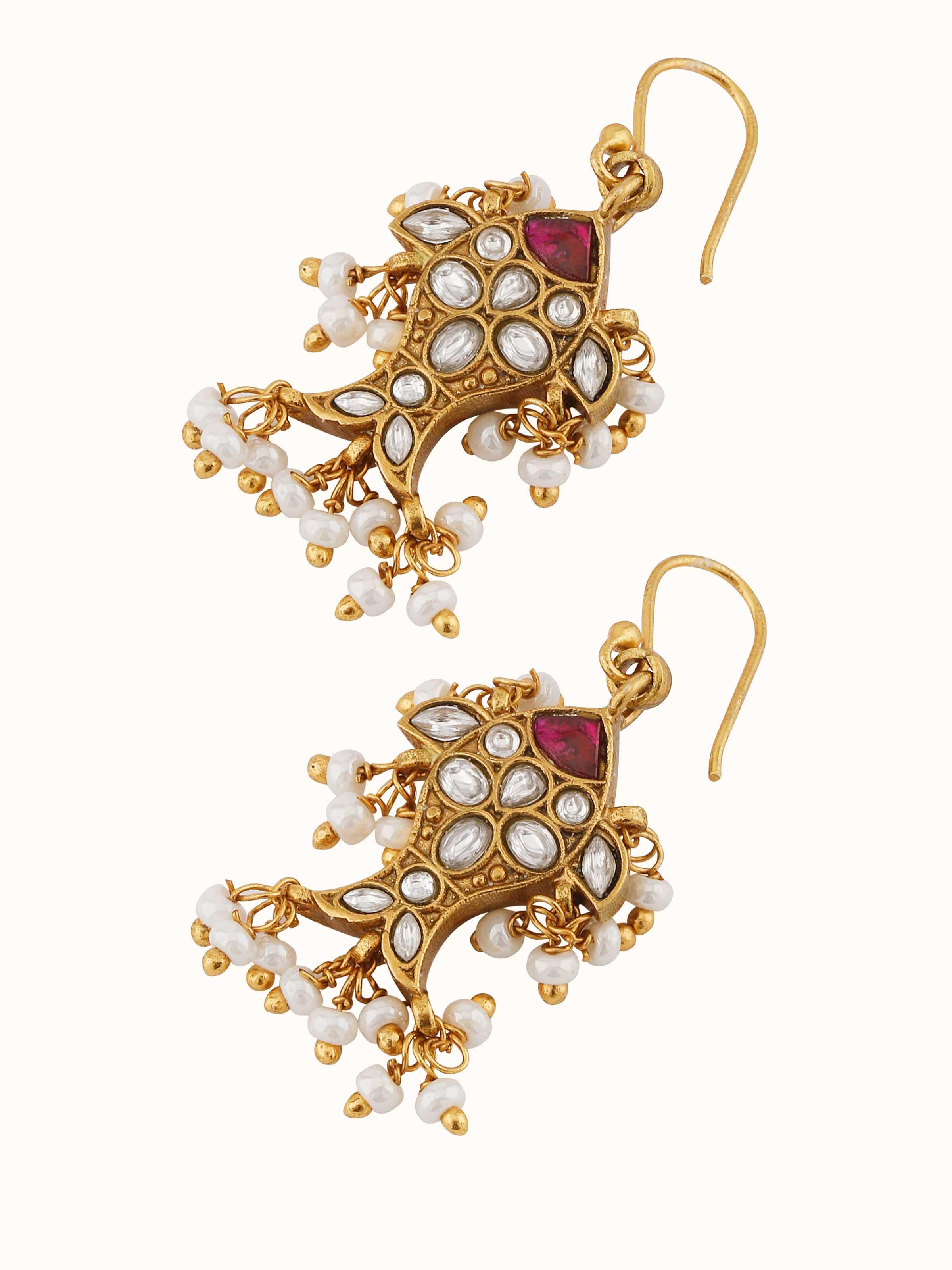 Close-up of the secure clasp and the fine detailing on the silver surface