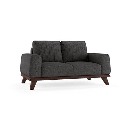Granada Essential 2 Seater Fabric Sofa in Steel Colour
