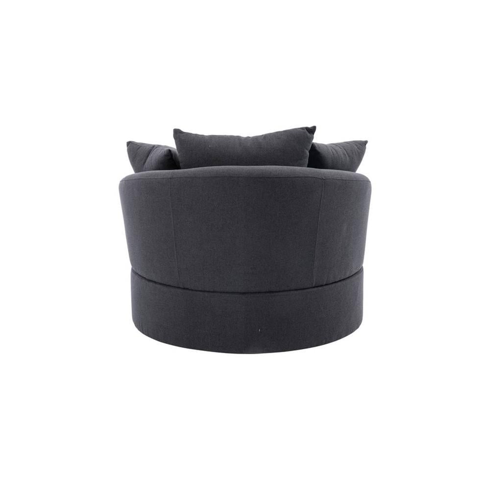Cloro Velvet Accent Chair in Dark Grey Colour