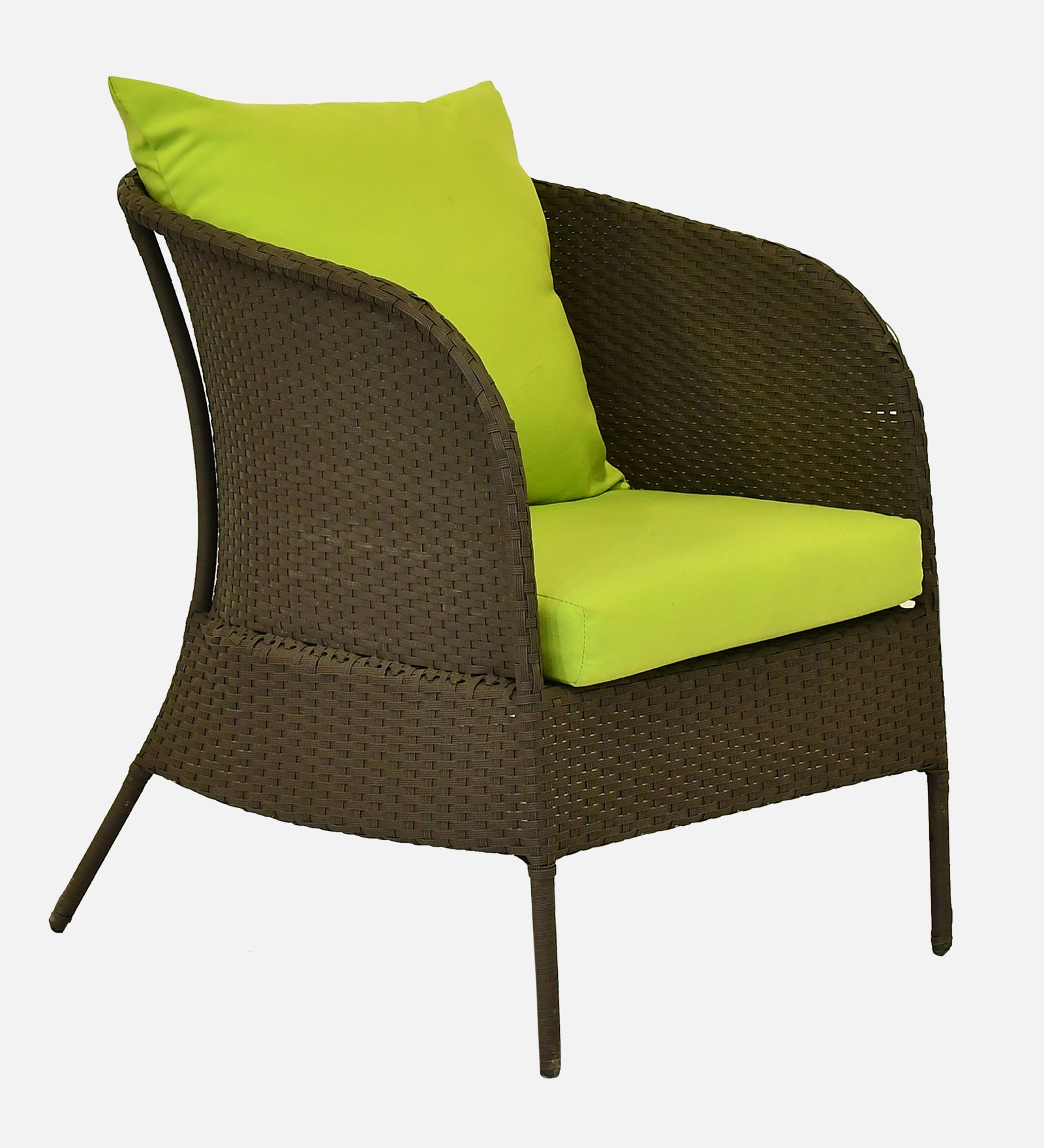 Paris 3+1+1 Seater Wicker Sofa Set in Brown Colour