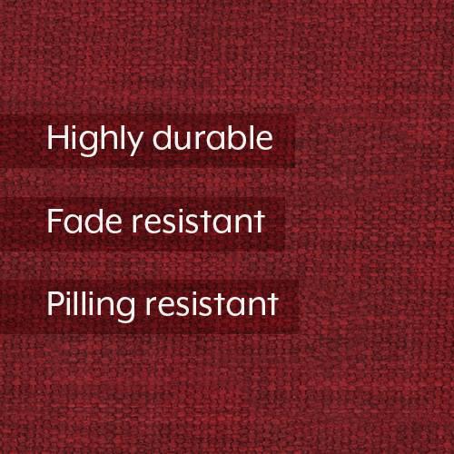 Granada Premium 1 Seater Fabric Sofa in Salsa Red Colour