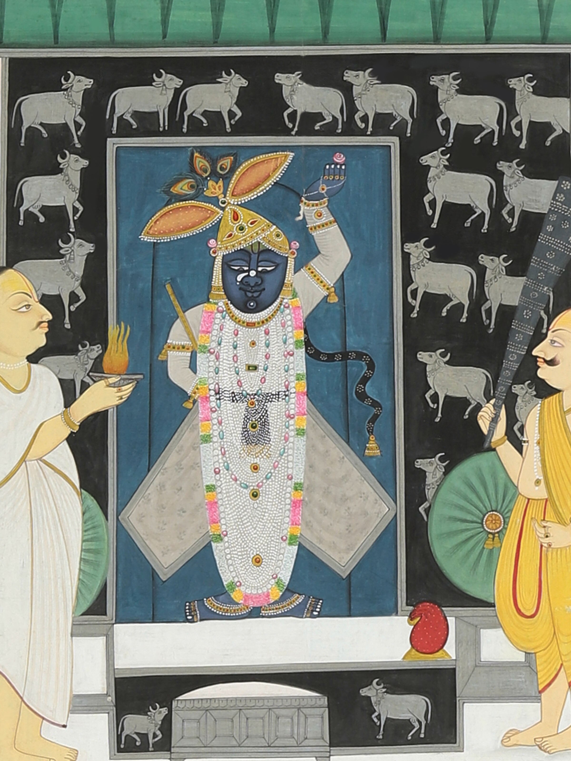Shrinathji Aarti Pichwai Painting