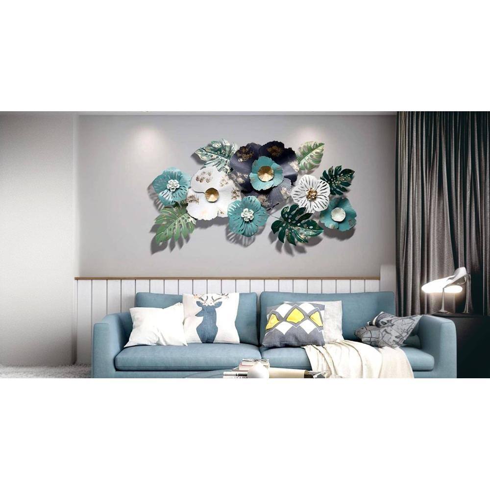 Natural Leaves Metal Wall Art