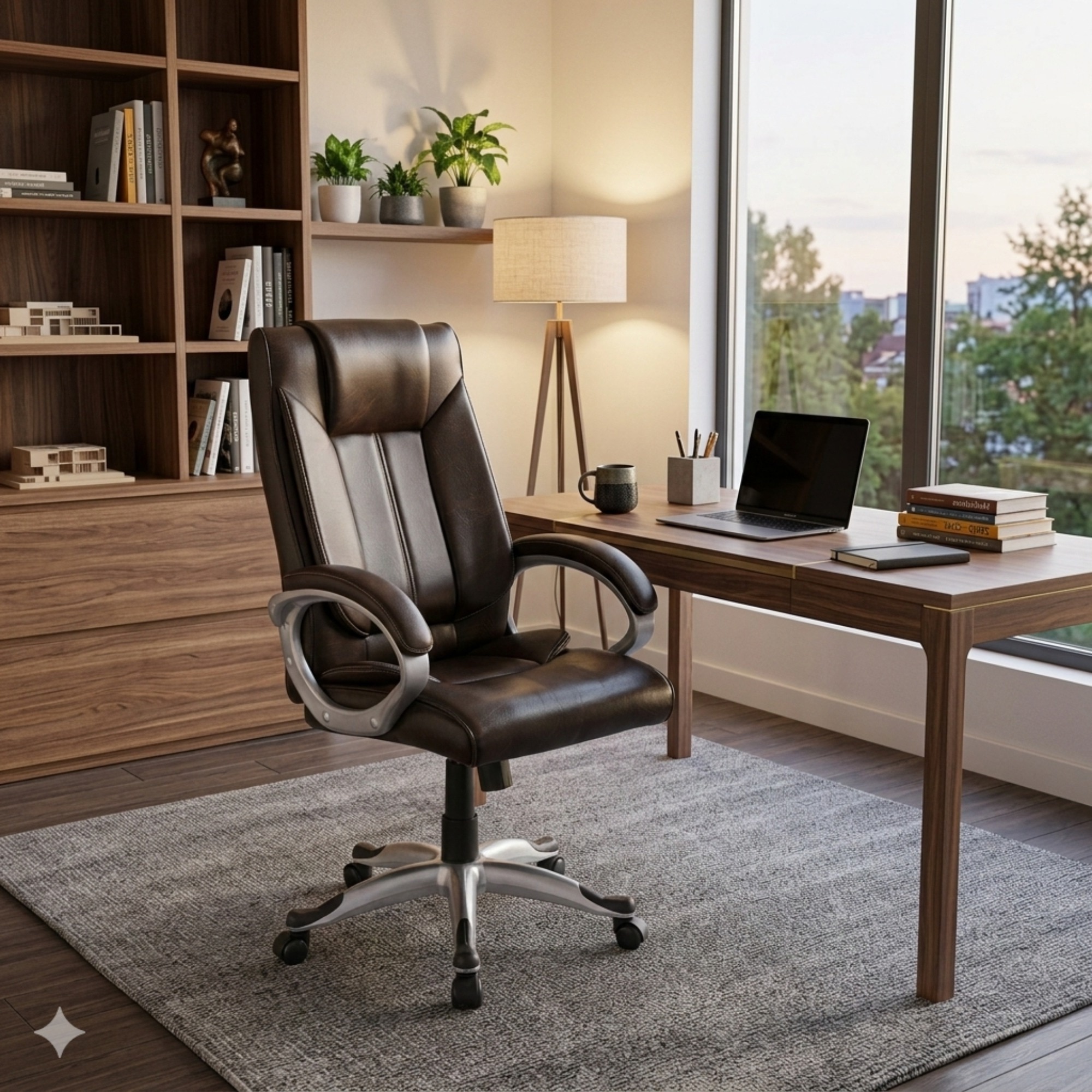Adiko High Back Executive Chair In Brown - Adiko Systems