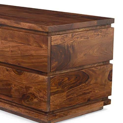 Vector Solid Wood TV Unit in Teak Finish