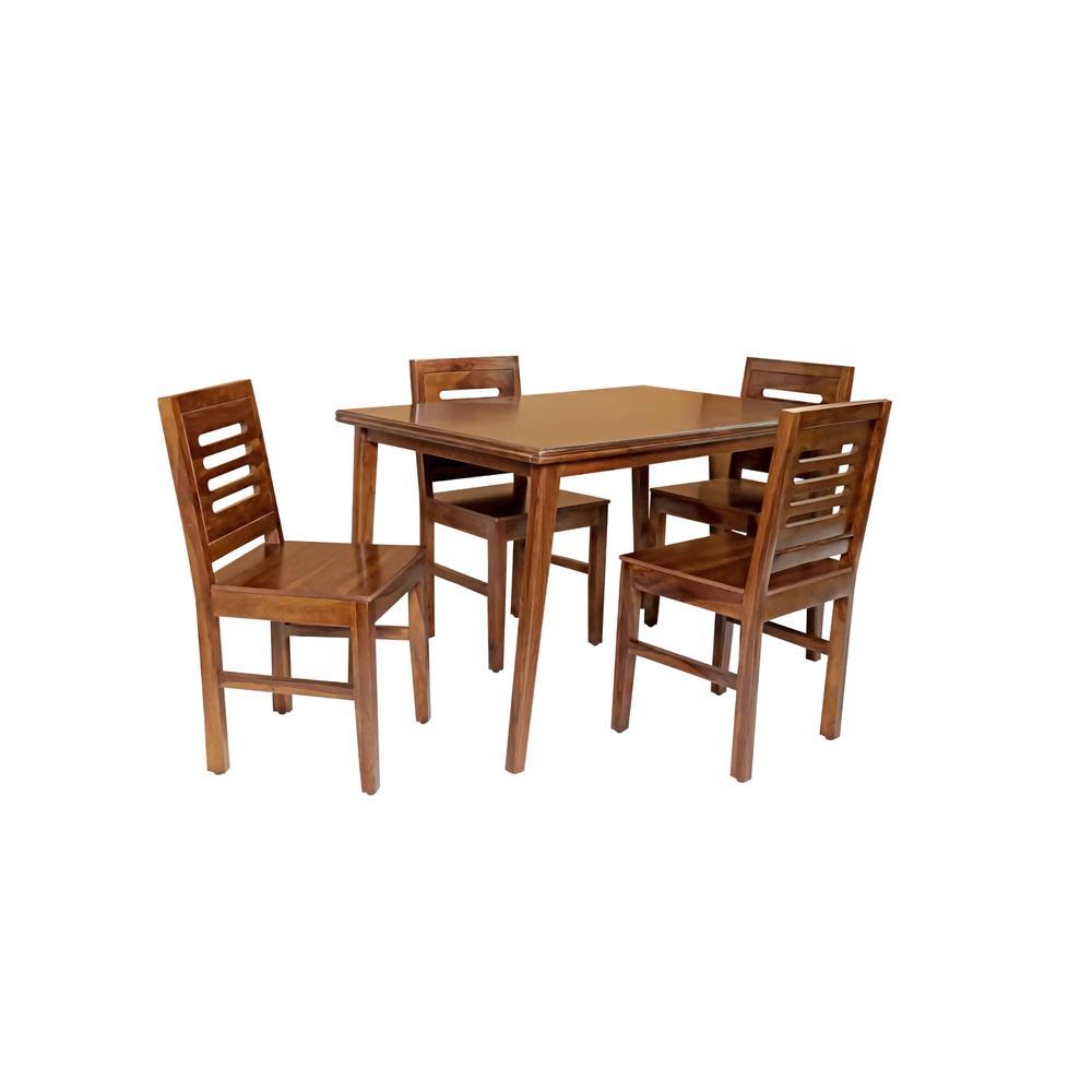 kemp solid wood  4 seater Dining table in  Provincial Teak