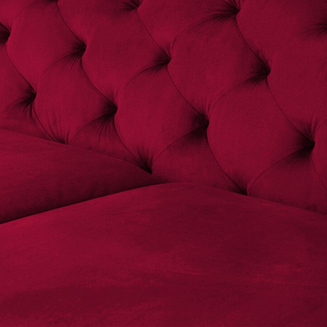 Cherish Fabric Sofa - Maroon