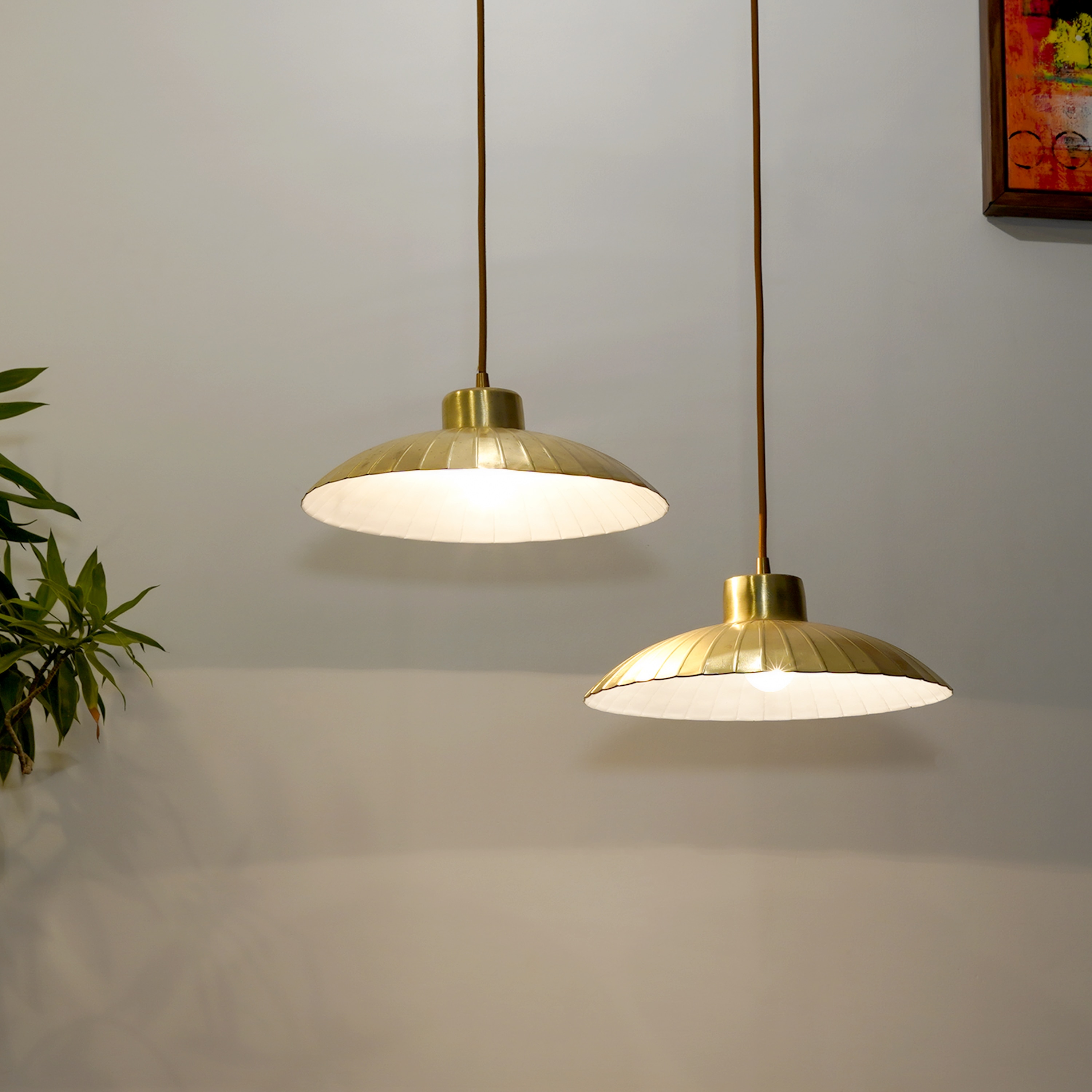 Patrice Brass Metal Pendant Light