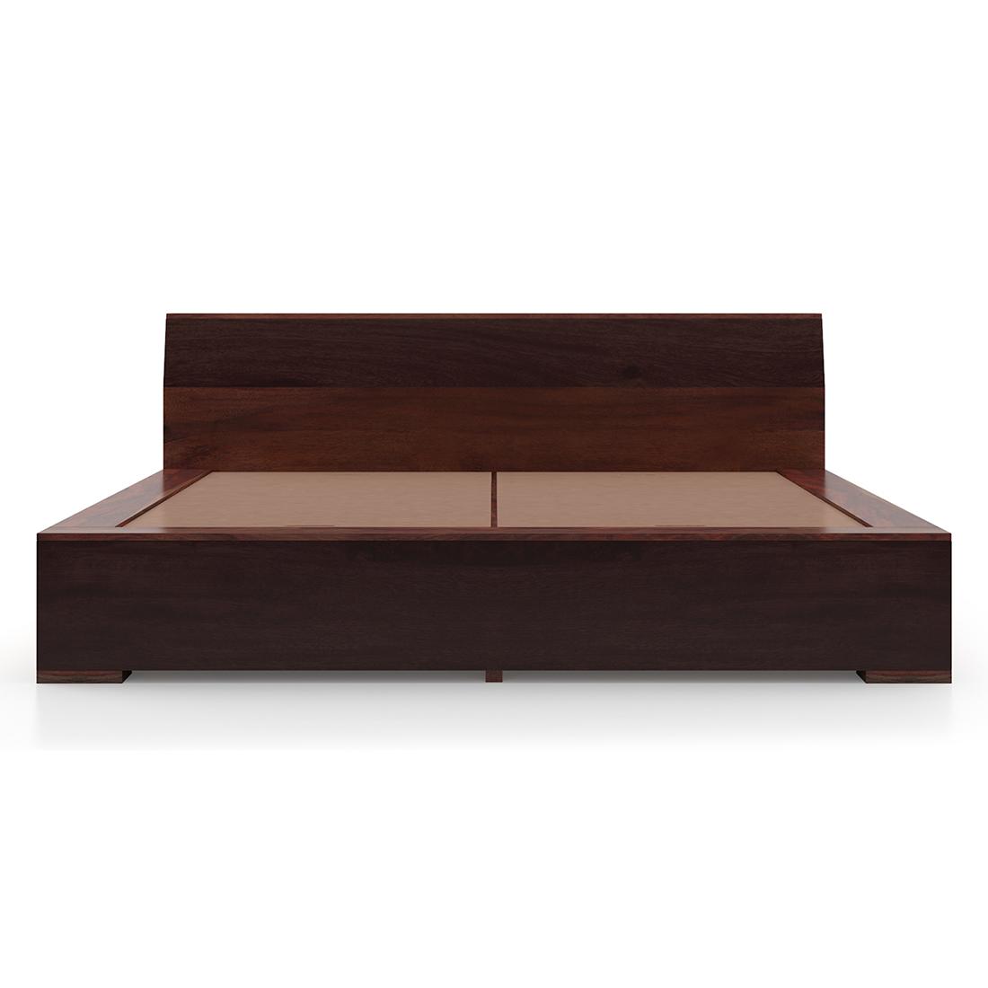 Sentosa Solid Wood King Size Box Storage Bed In Two Tone Finish