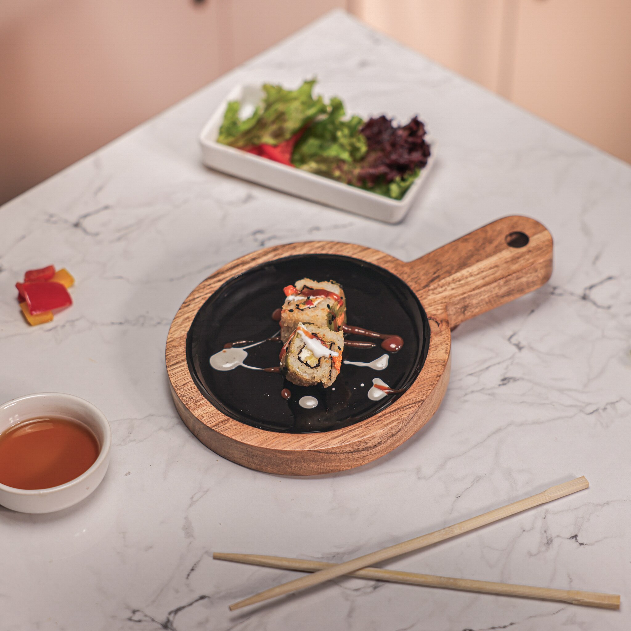 Ireka Home Back in Black Wooden Serving Board – Black Finish - Ireka Homes