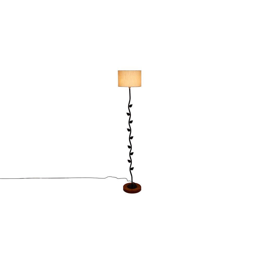 Ewan White Cotton Shade Floor Lamp