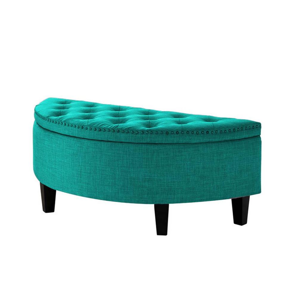 Replon 2 Ottoman with Storage Color in Tourquise