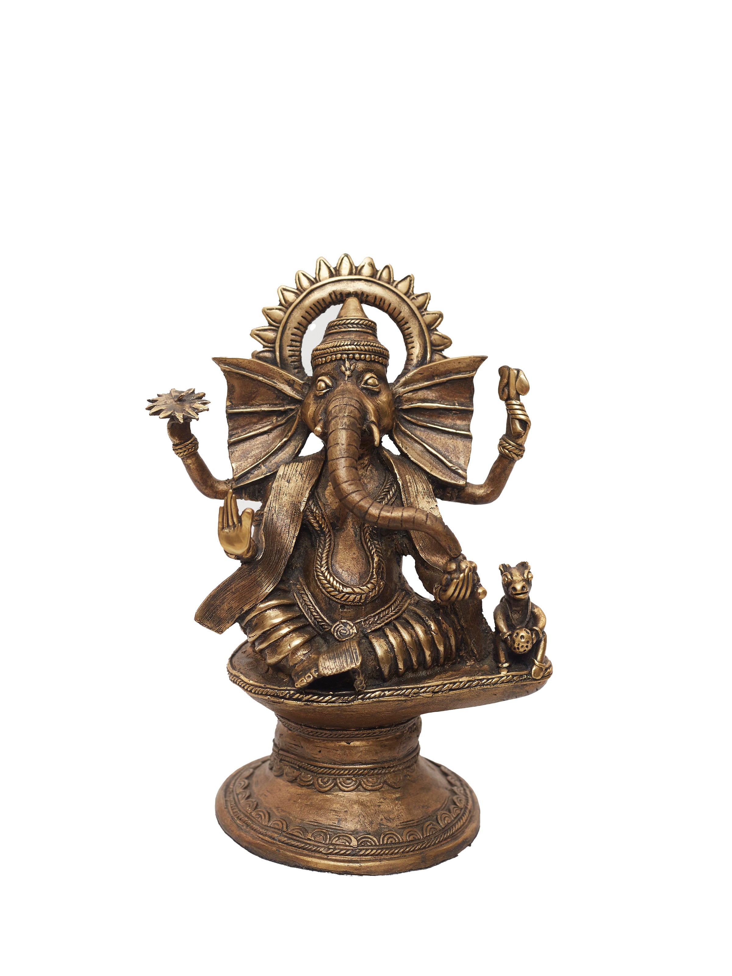 Dhokra Brass Ganesha Idol