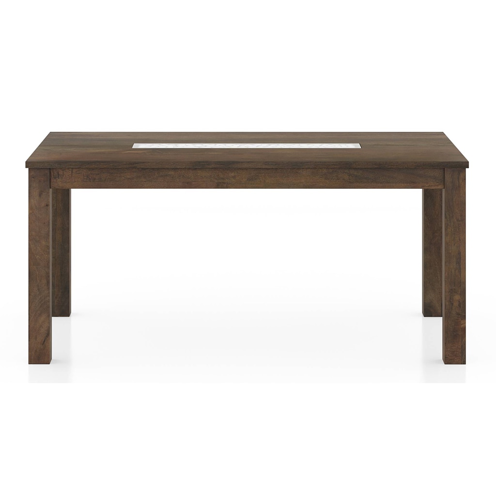 Brighton XL 6 Seater Dining Table In Danish Walnut Finish