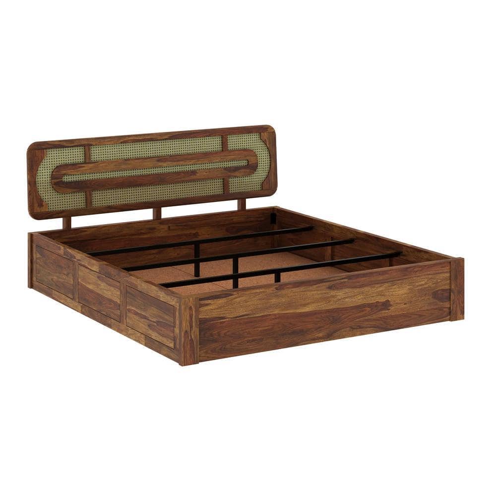 Seaside Escape Solid Wood King Size Box Storage Bed