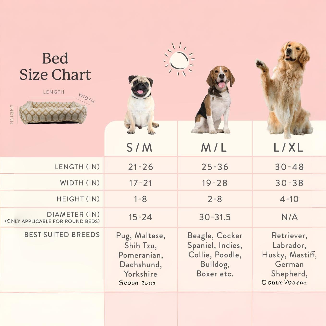 Cane Bed Cotton Pets Bed in Wooden Colour