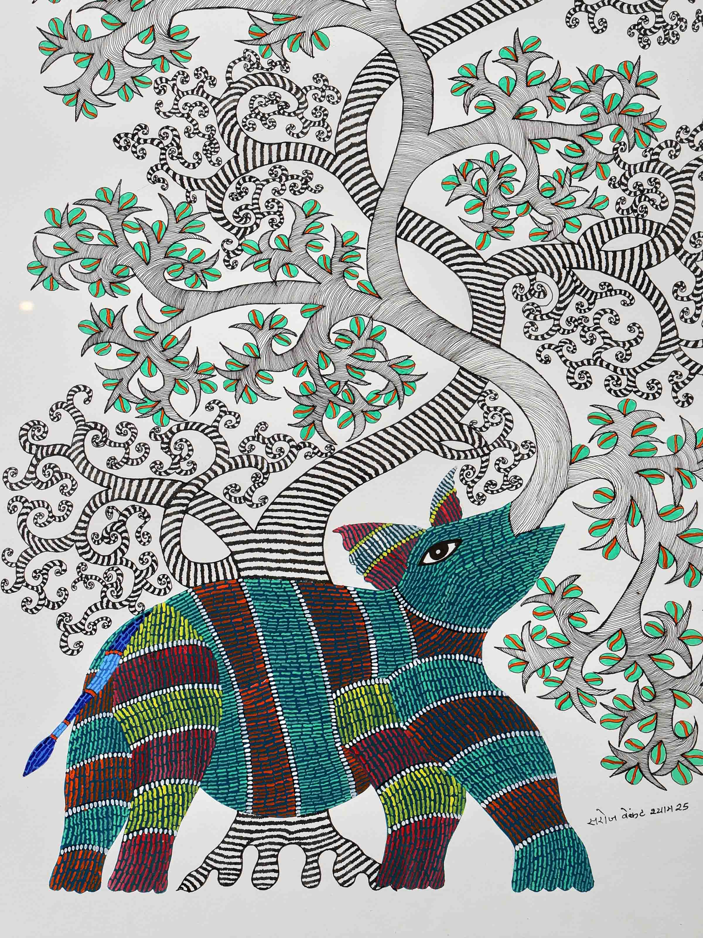 Breath Of Life Gond Art