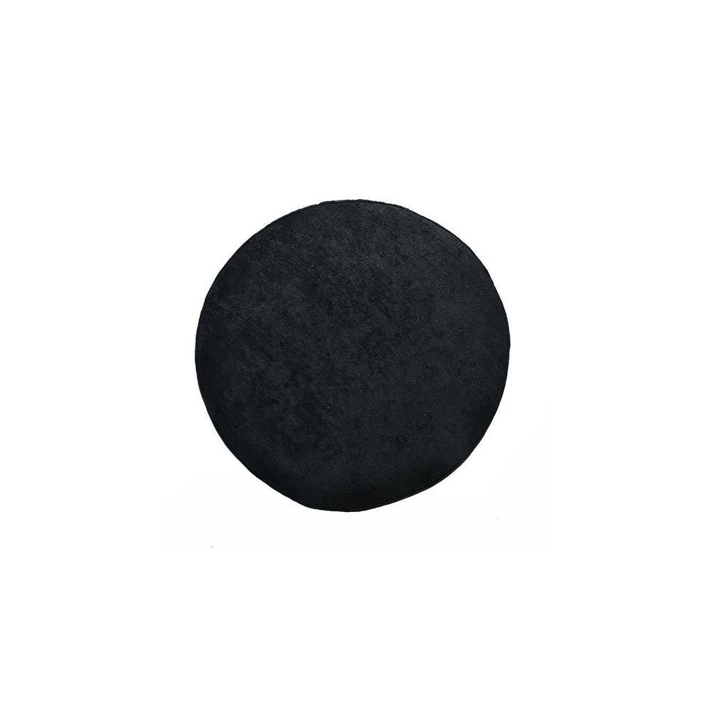 Melanie Solid Wood Stool in Black Colour