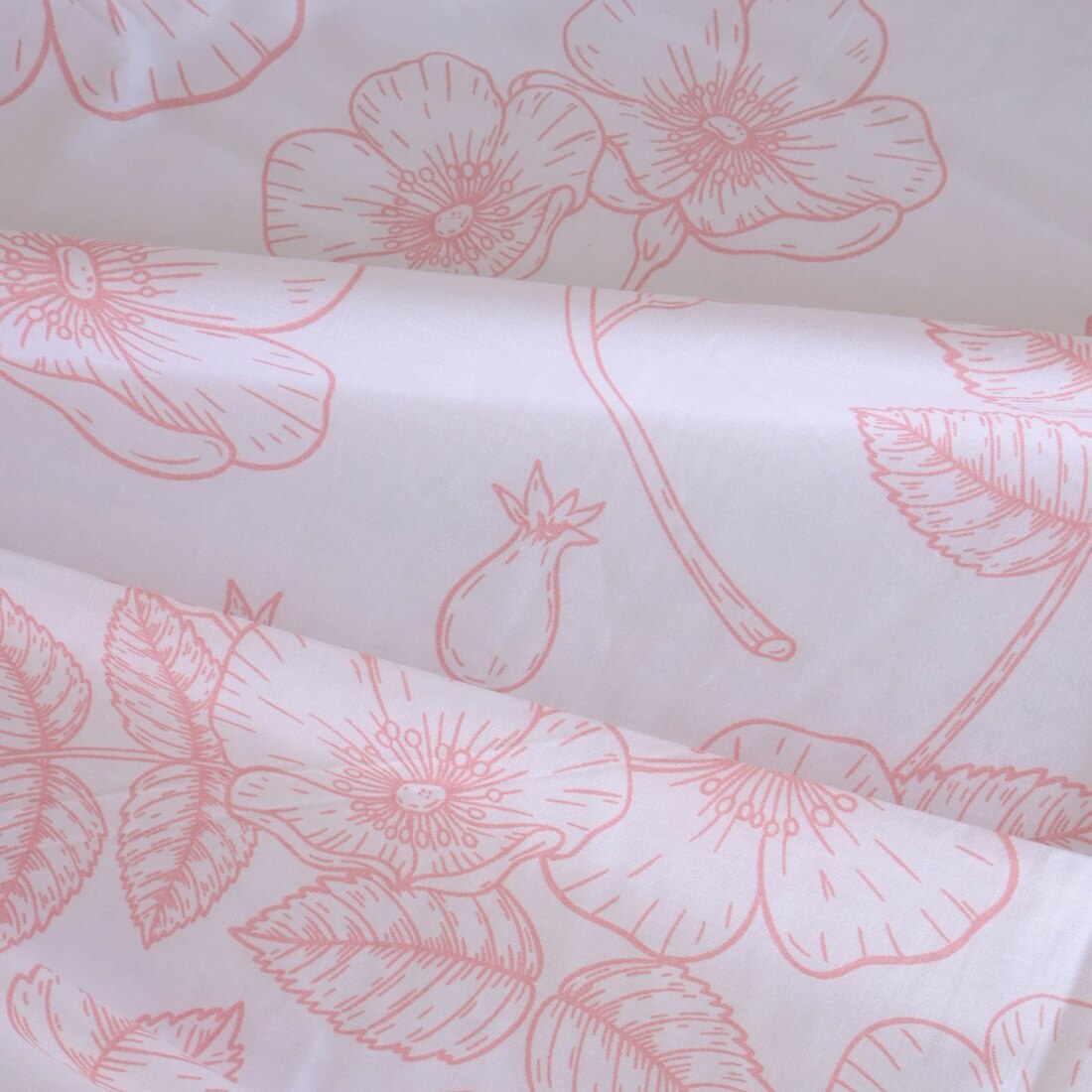 Threads Silky touch cotton single bed flat Bedsheet 225x150 cms