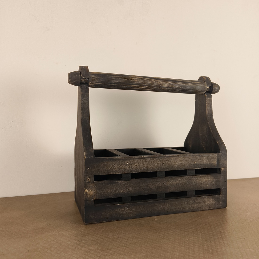 Audrey Wooden Kitchen Roll Holder And Cutlery Holder