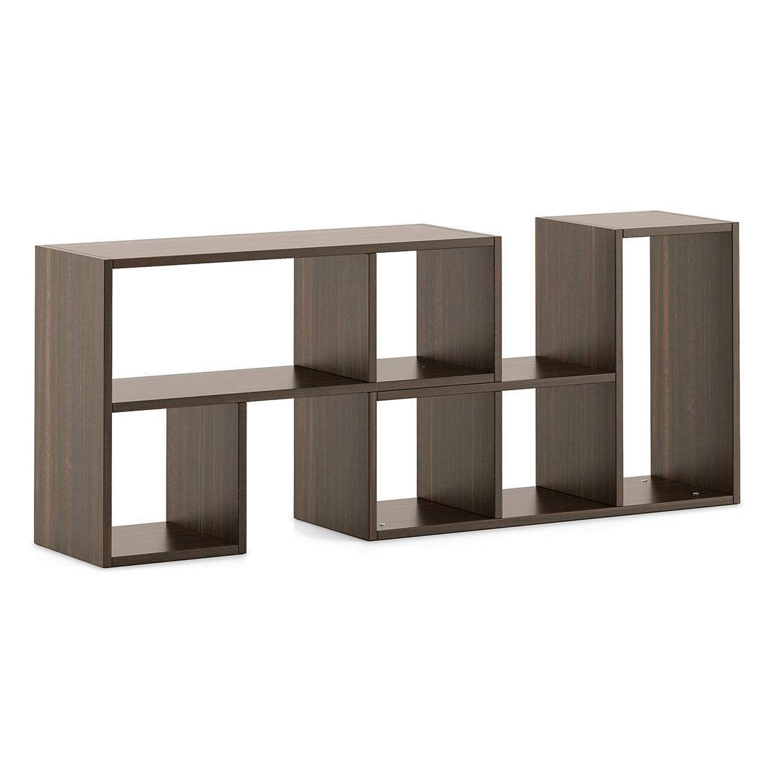 Hayden Engineered Wood Bookshelf in Californian Walnut Finish