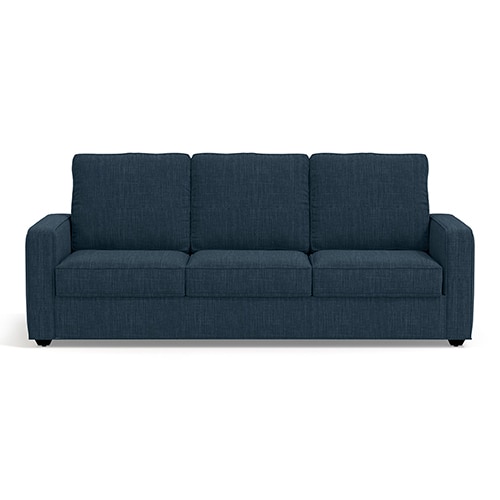 Apollo Compact Sofa Set (Colour : Indigo Blue, Cushion : Hard, Back Type : High Back, Seater : 3+2+1)