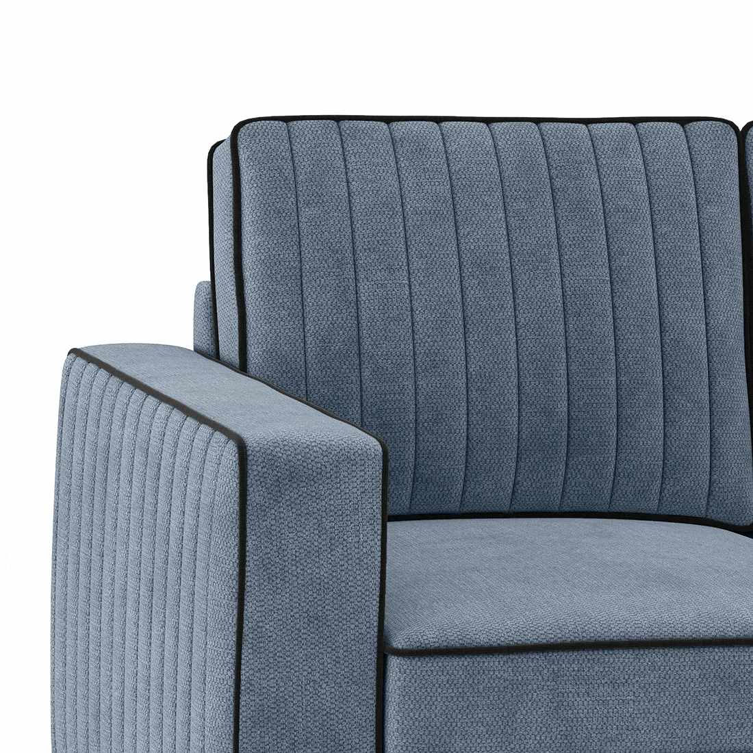 Apollo Neo Sofa (Colour : Ocean Weave, Seating Capacity : 3 Seater, Cushion Type : Hard, Back Height : Regular Back)