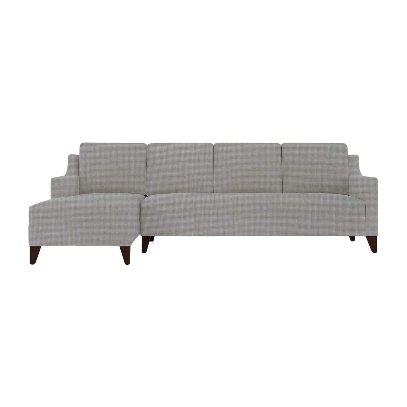 Left Aligned 3 Seater Left Aligned Chaise Light Grey Sofa Cover