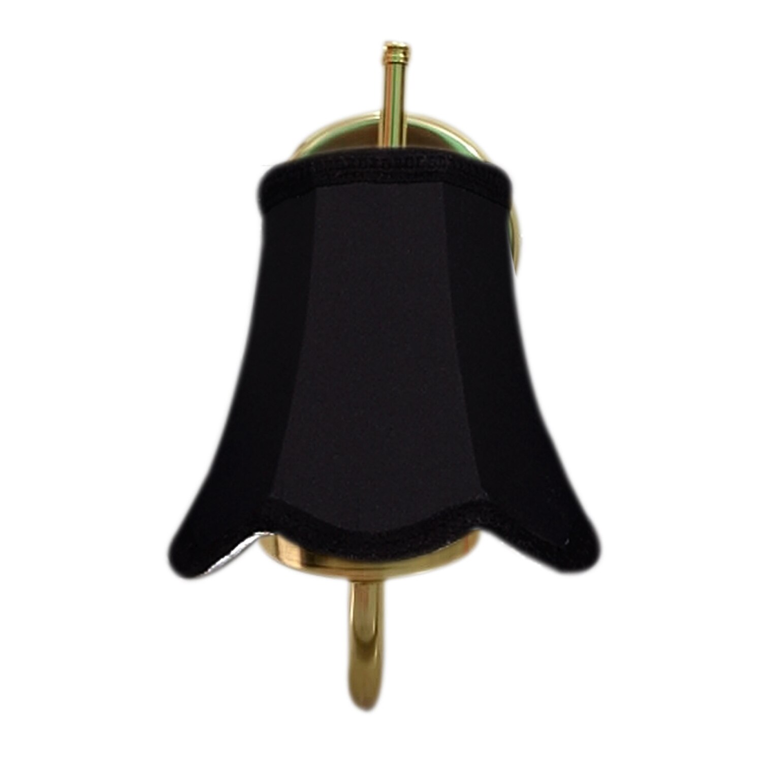 Devansh Gold Wall Mounted Lamp With Black Cotton Shade