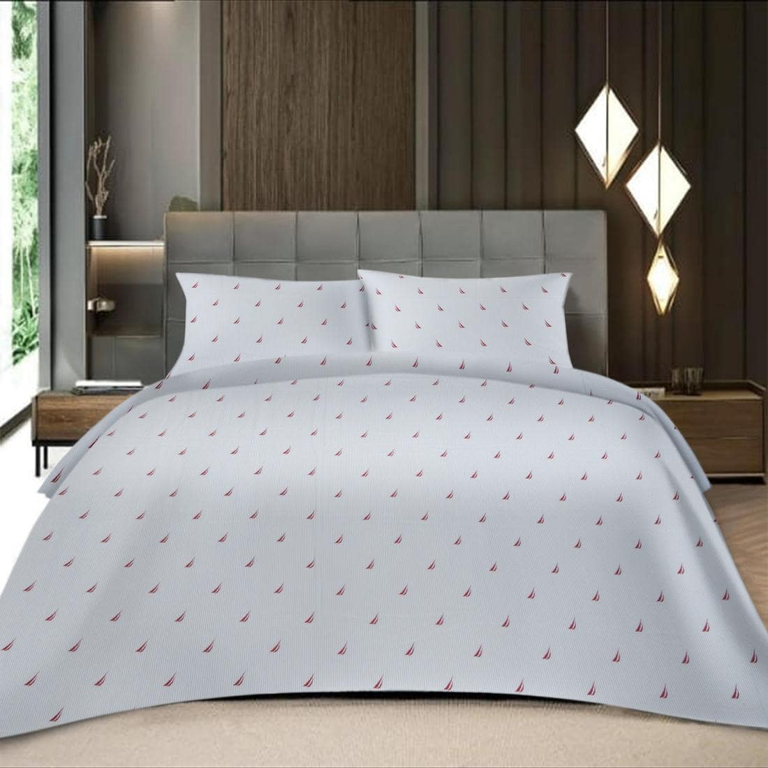 Threads Silky Touch Premium Super King Size Flat Bedsheet 275 x 275 cms